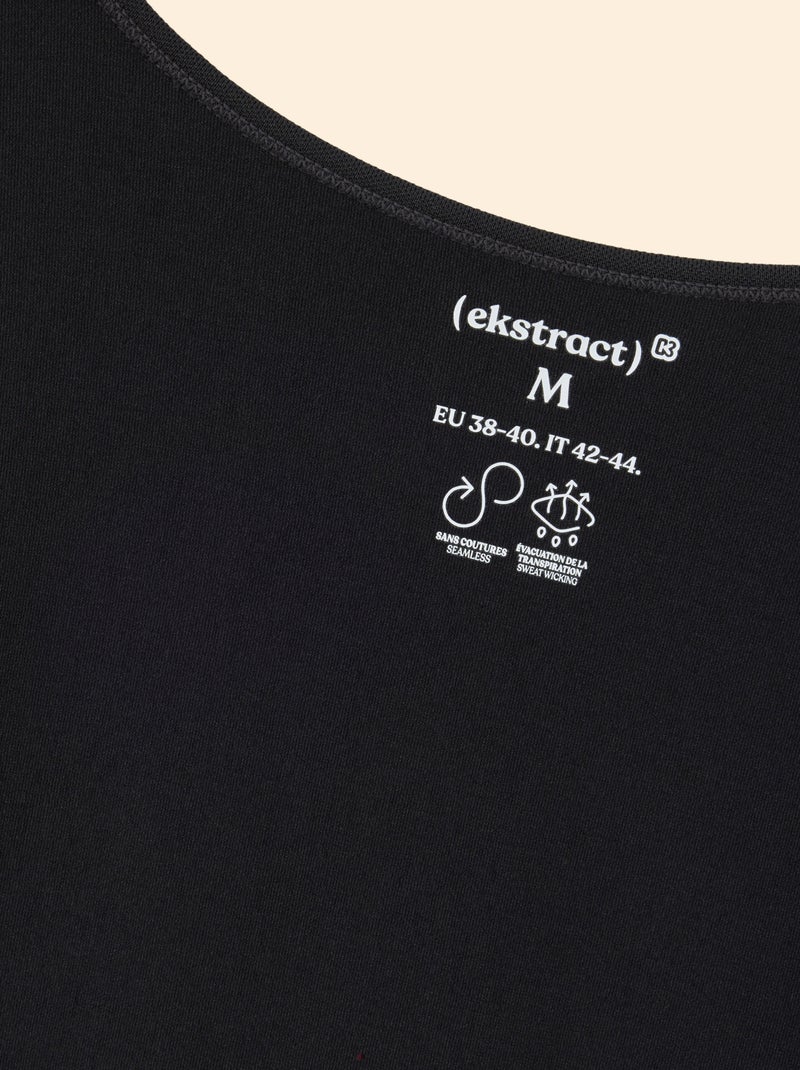 T-shirt sportiva a maniche lunghe - (ekstract) Nero - Kiabi