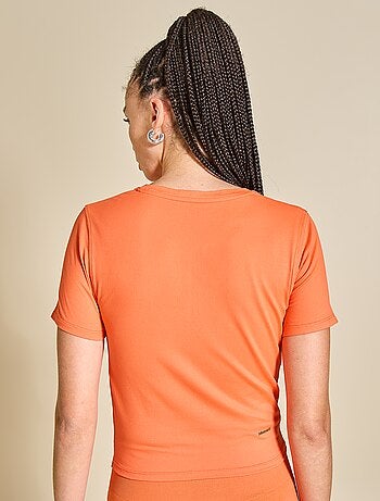 T-shirt sportiva arricciata - (ekstract)