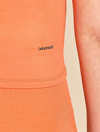 T-shirt sportiva arricciata - (ekstract)