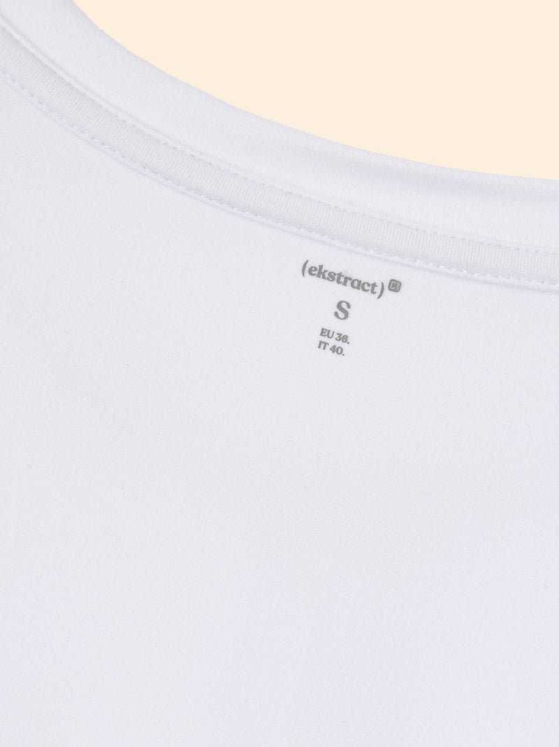 T-shirt sportiva arricciata - (ekstract) Bianco - Kiabi