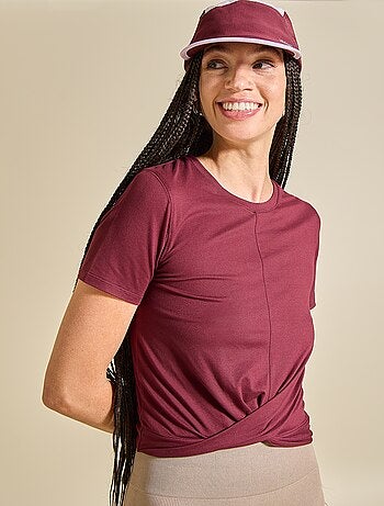 T-shirt sportiva arricciata - (ekstract)