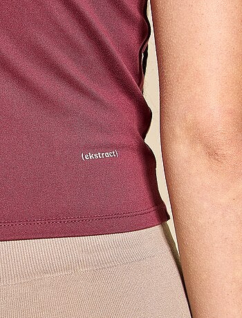 T-shirt sportiva arricciata - (ekstract)