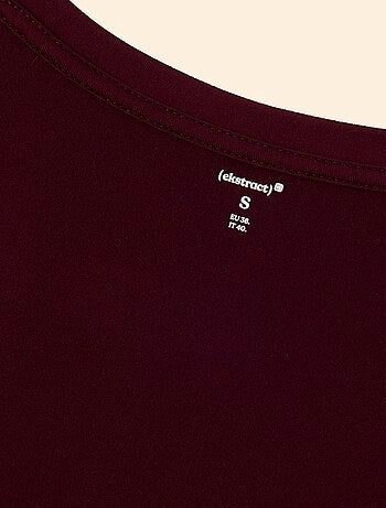T-shirt sportiva arricciata - (ekstract)