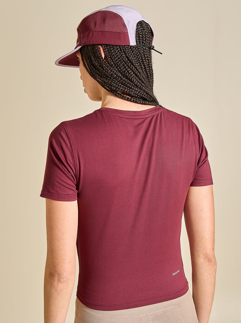 T-shirt sportiva arricciata - (ekstract) Rosso - Kiabi