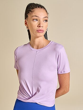 T-shirt sportiva arricciata - (ekstract)