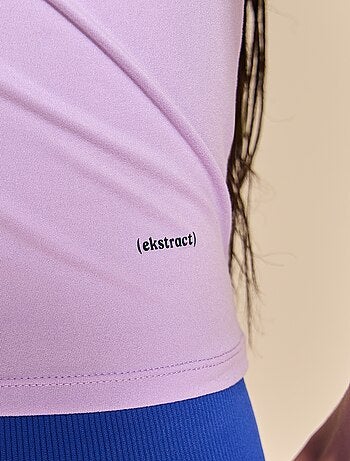 T-shirt sportiva arricciata - (ekstract)