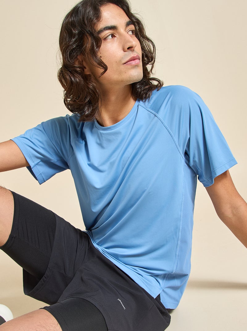 T-shirt sportiva con dettaglio riflettente - (ekstract) Blu - Kiabi