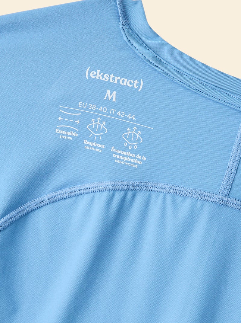 T-shirt sportiva con dettaglio riflettente - (ekstract) Blu - Kiabi