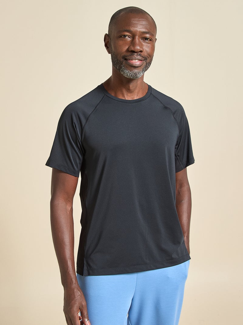 T-shirt sportiva con dettaglio riflettente - (ekstract) Nero - Kiabi
