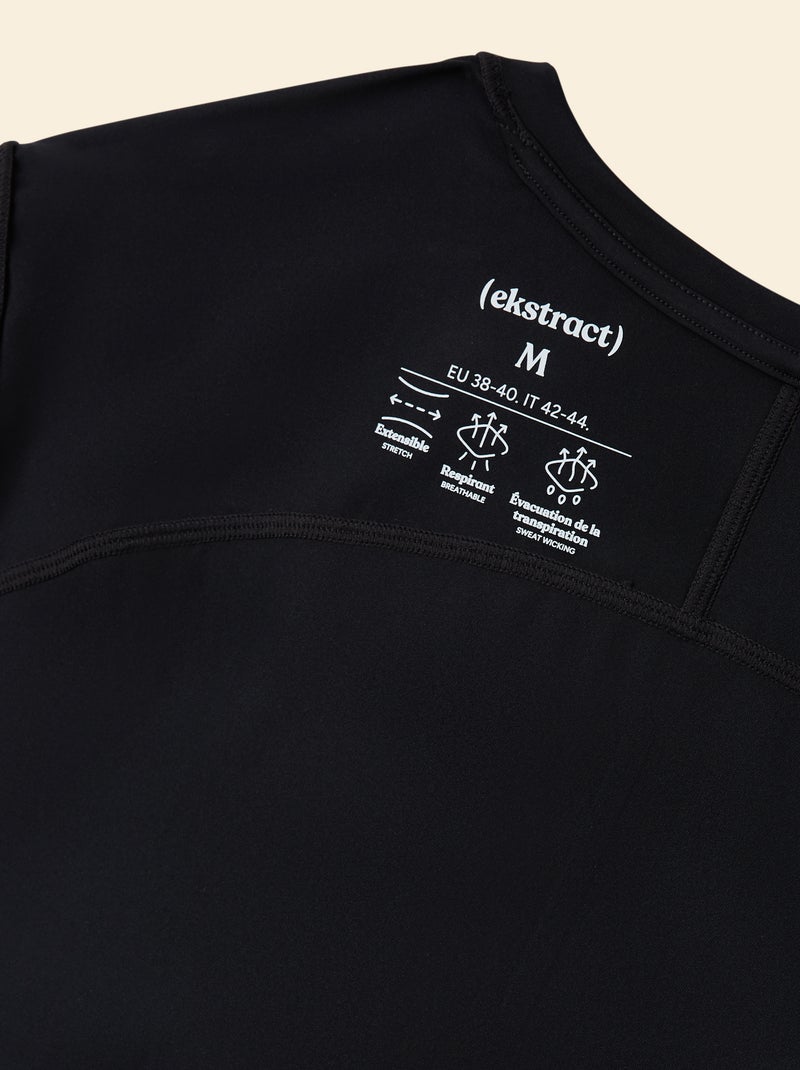 T-shirt sportiva con dettaglio riflettente - (ekstract) Nero - Kiabi