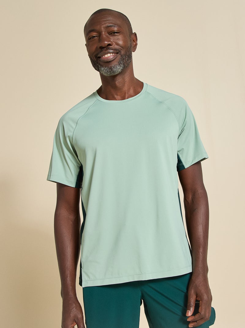 T-shirt sportiva con dettaglio riflettente - (ekstract) Verde - Kiabi