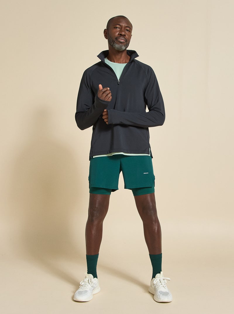 T-shirt sportiva con dettaglio riflettente - (ekstract) Verde - Kiabi
