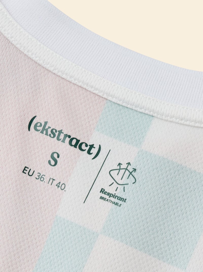 T-shirt sportiva cropped - (ekstract) Rosa - Kiabi