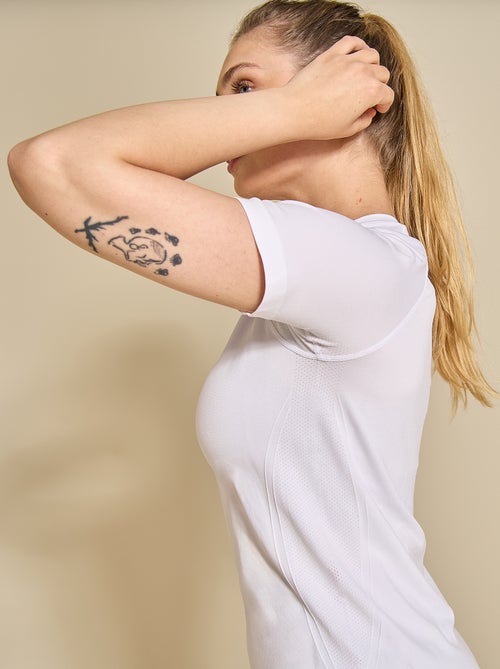T-shirt sportiva effetto seconda pelle - (ekstract) - Kiabi T-shirt sportiva effetto seconda pelle - (ekstract) - Kiabi