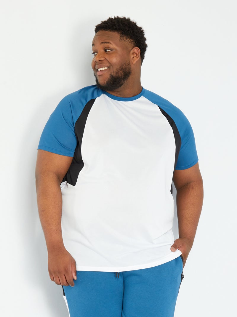 T-shirt sportiva in microfibra Bianco - Kiabi