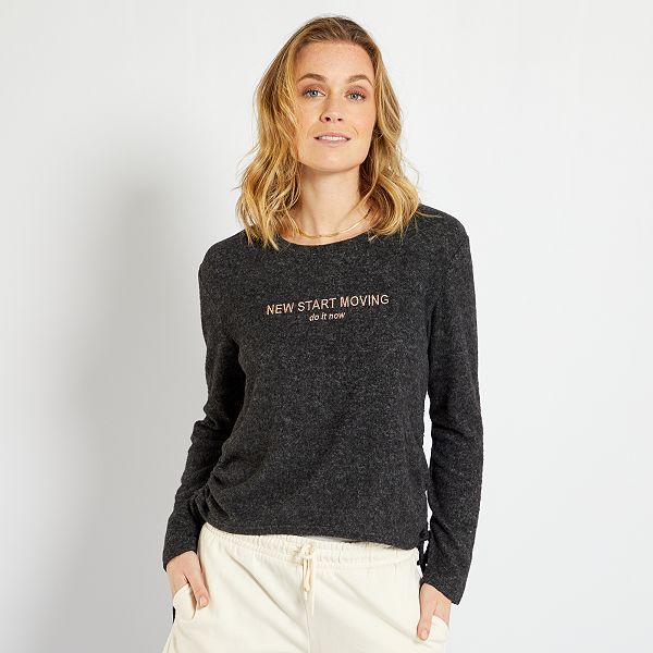 T-shirt sportiva Donna dalla 38 alla 52 - NERO - Kiabi - 5,00€