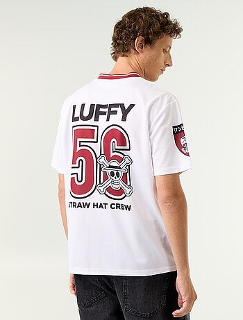 T-shirt sportiva "One Piece" "Luffy" a maniche corte