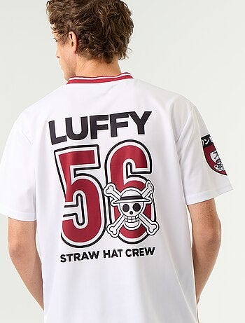 T-shirt sportiva "One Piece" "Luffy" a maniche corte