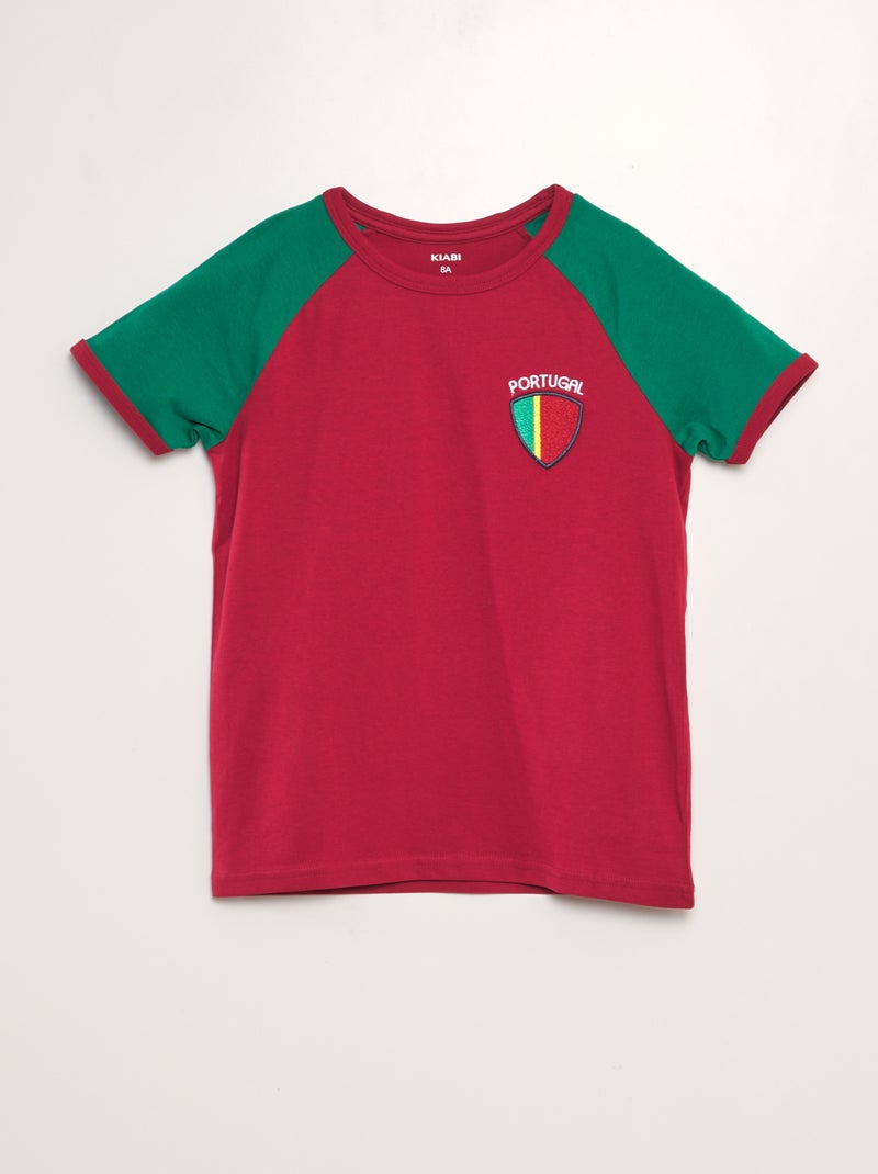T-shirt sportiva 'Portogallo' ROSSO - Kiabi