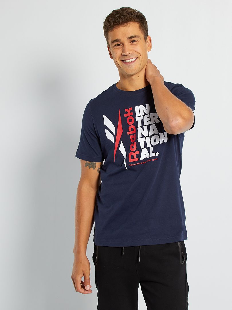 T-shirt sportiva 'Reebok' blu navy - Kiabi