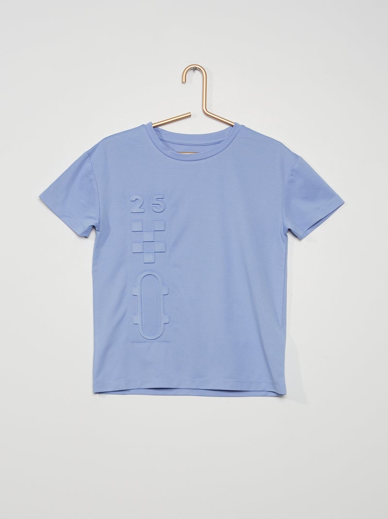 T-shirt sportiva scollo tondo BLU - Kiabi