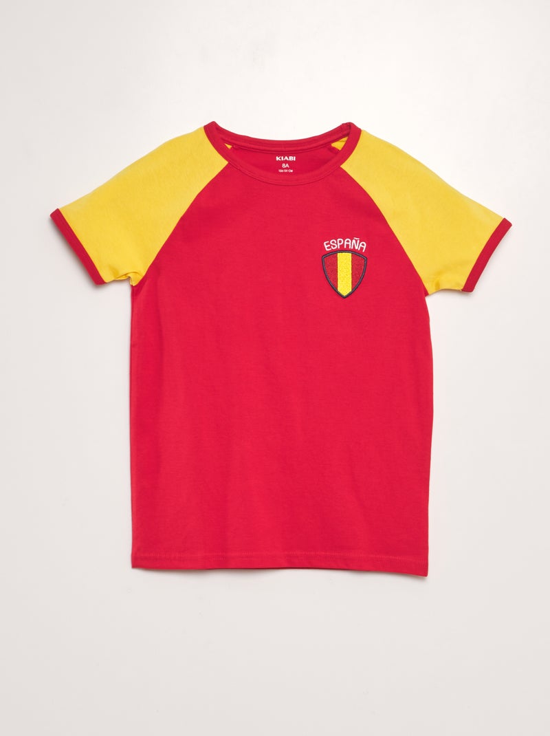 T-shirt sportiva 'Spagna' - ROSSO - Kiabi