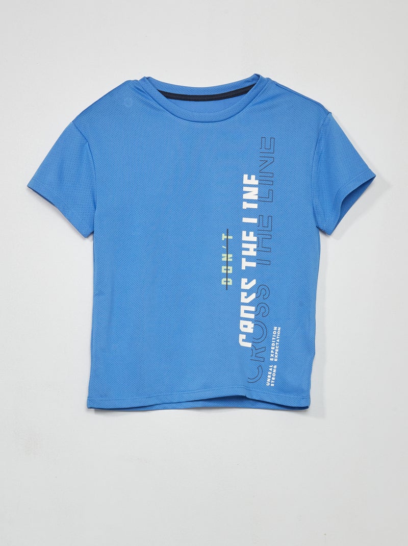 T-shirt sportiva stampata BLU - Kiabi