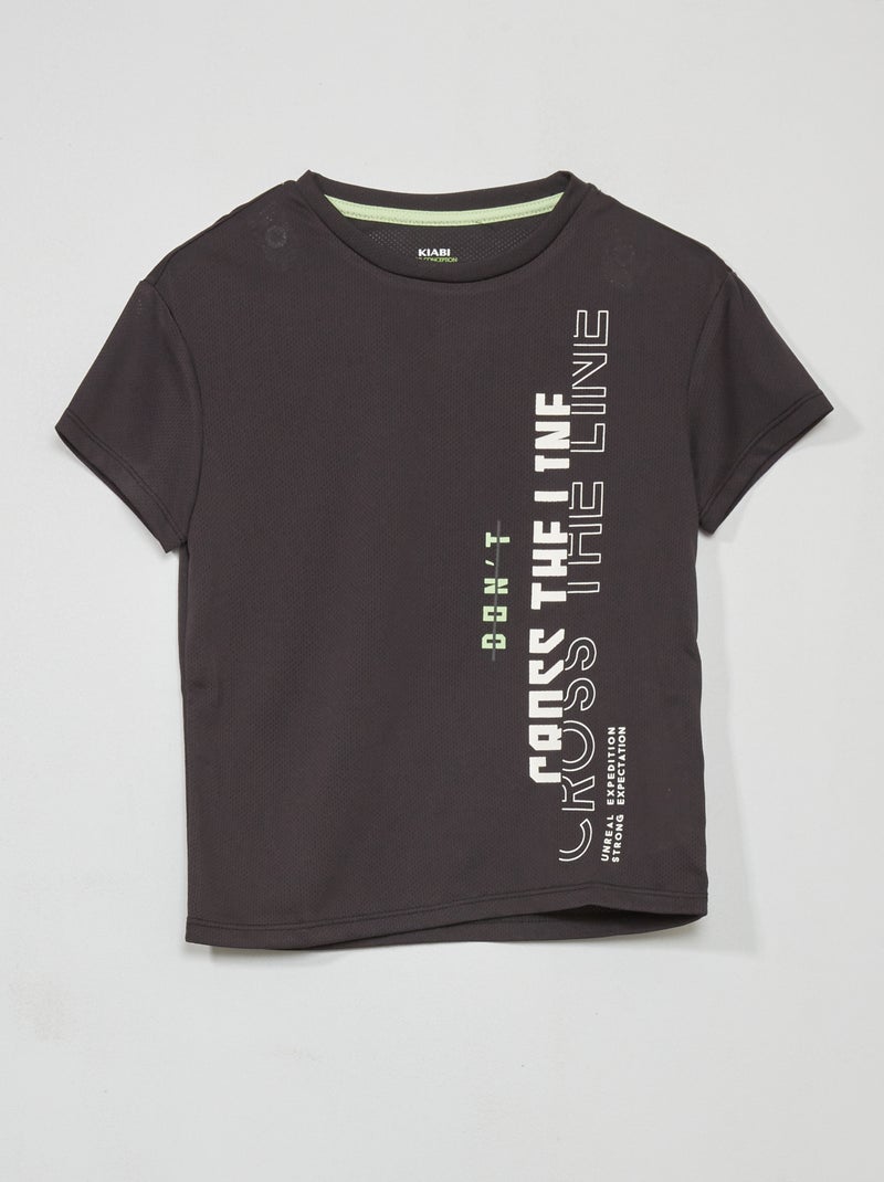 T-shirt sportiva stampata GRIGIO - Kiabi