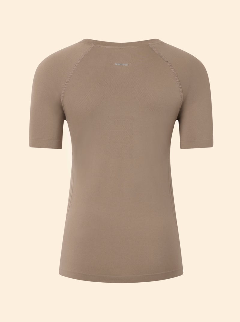 T-shirt sportivo effetto seconda pelle - (ekstract) Beige - Kiabi