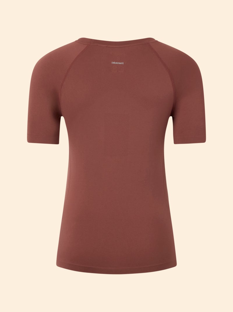 T-shirt sportivo effetto seconda pelle - (ekstract) Marrone - Kiabi