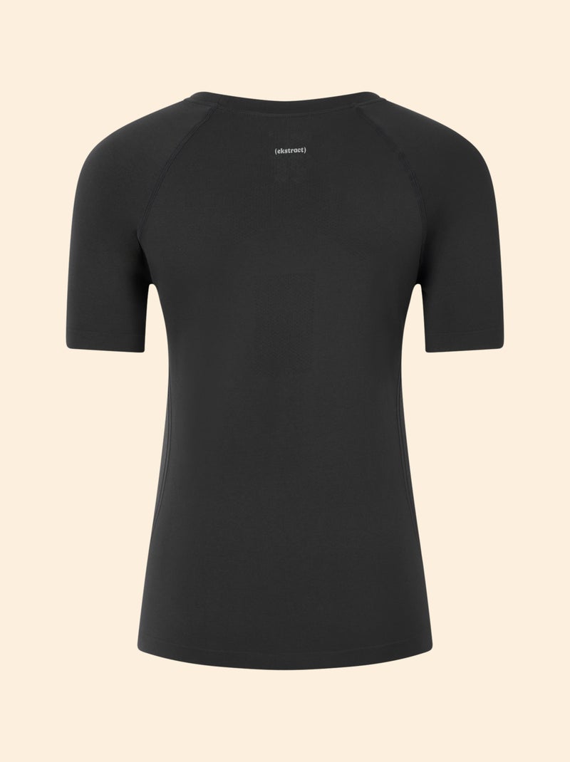 T-shirt sportivo effetto seconda pelle - (ekstract) Nero - Kiabi