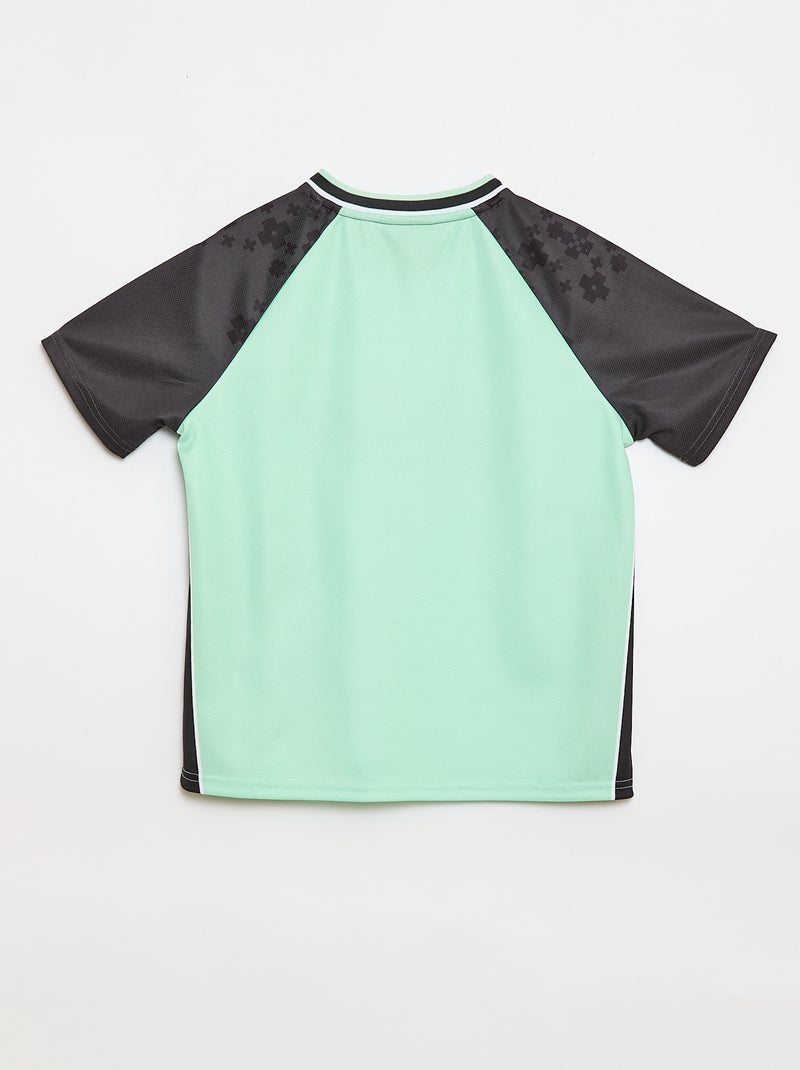 T-shirt sportivo fluido 'Minecraft' Verde - Kiabi