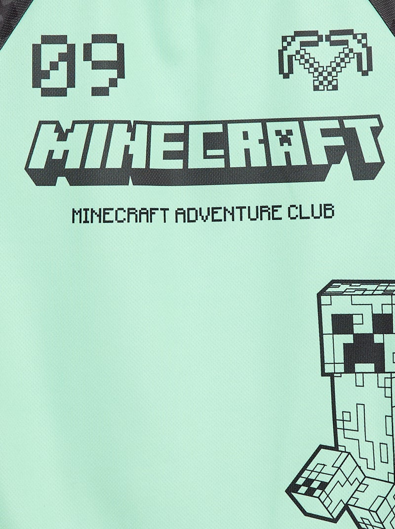 T-shirt sportivo fluido 'Minecraft' Verde - Kiabi