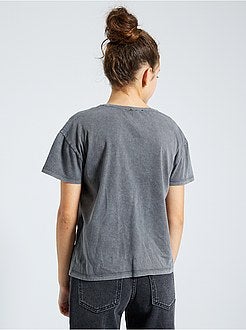 Ragazza 10-18 anni - T-shirt stampa a 'fiori' - Kiabi