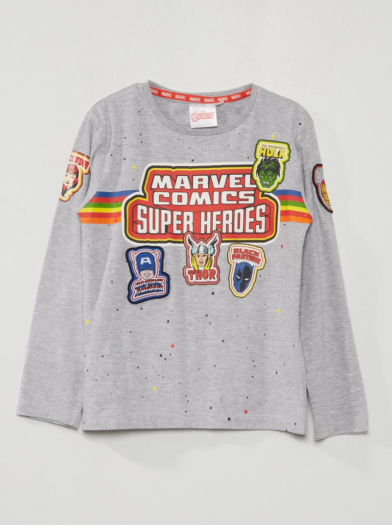 T-shirt stampa 'Avengers' grigio - Kiabi
