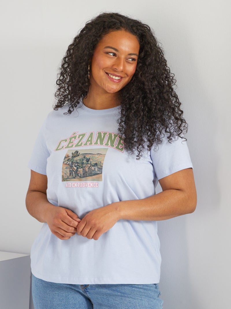 T-shirt stampa 'Cezanne' BLU - Kiabi