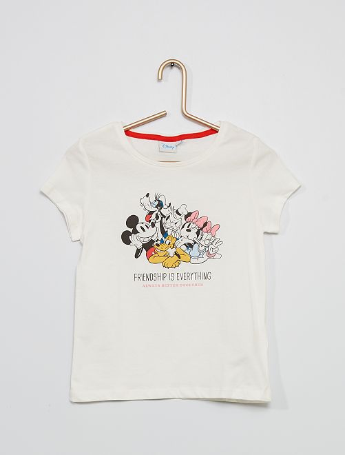 T-shirt stampa 'Disney' - BIANCO - Kiabi - 7.00€