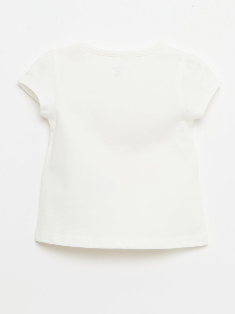 T-shirt stampa \'Disney\' Bianco - Kiabi