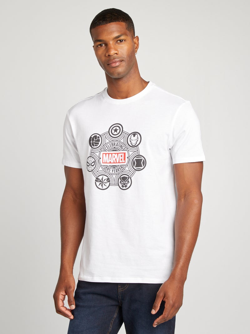 T-shirt stampa 'Marvel' BIANCO - Kiabi