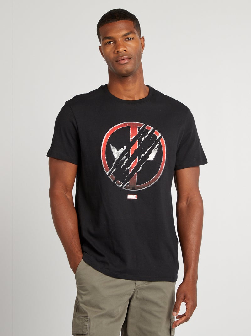 T-shirt stampa 'Marvel' NERO - Kiabi