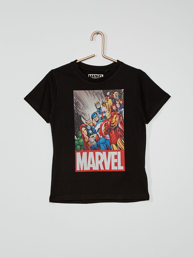T-shirt stampa 'Marvel' nero - Kiabi