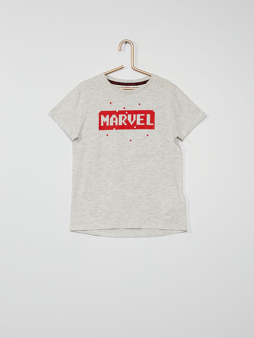 T-shirt stampa 'Marvel' 'Pixel Art' GRIGIO - Kiabi