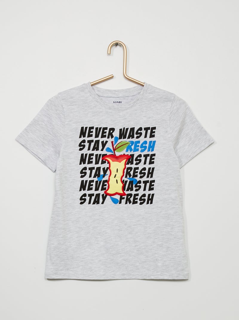 T-shirt stampa 'Mela' GRIGIO - Kiabi