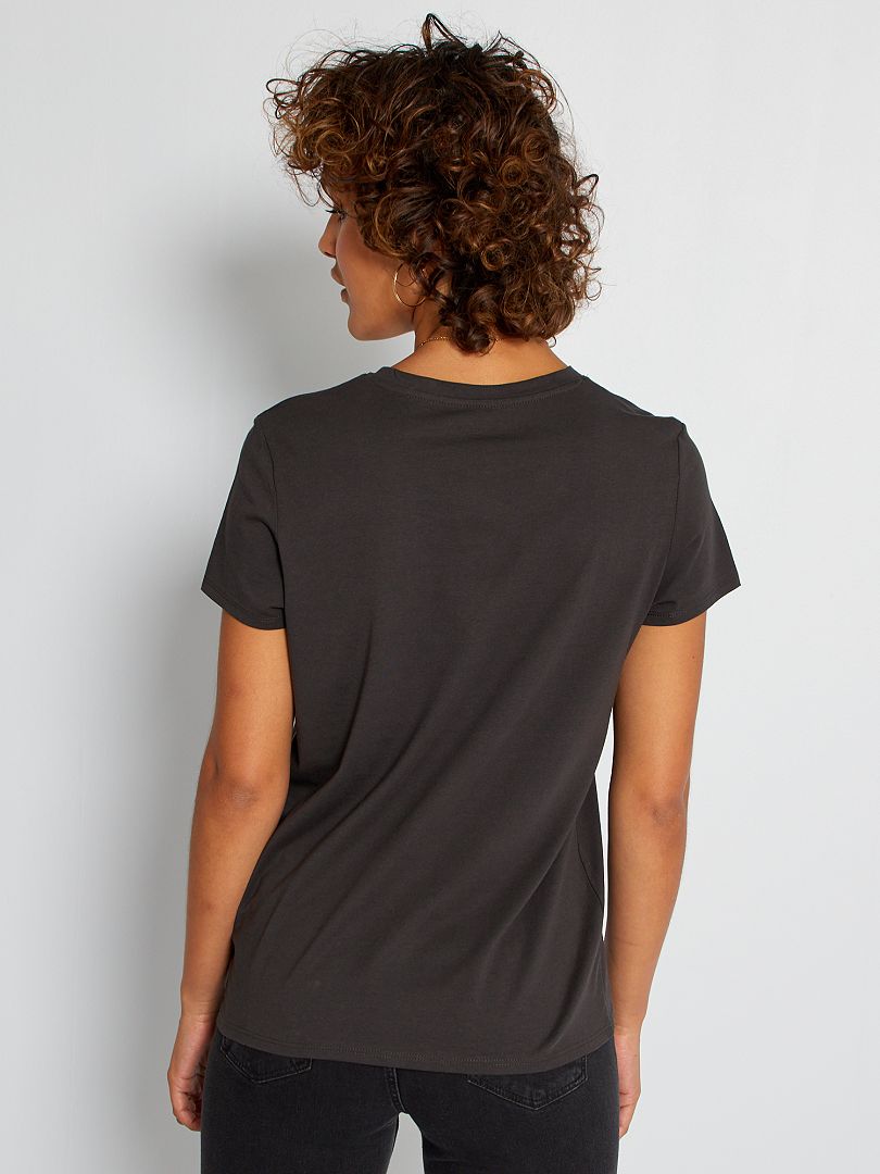 Mango Donna Abbigliamento Top e t-shirt T-shirt T-shirt a maniche corte Maglietta stampata cotone 