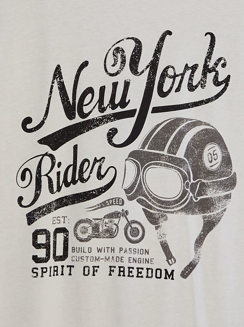 T-shirt stampa 'Produkt' BIANCO - Kiabi