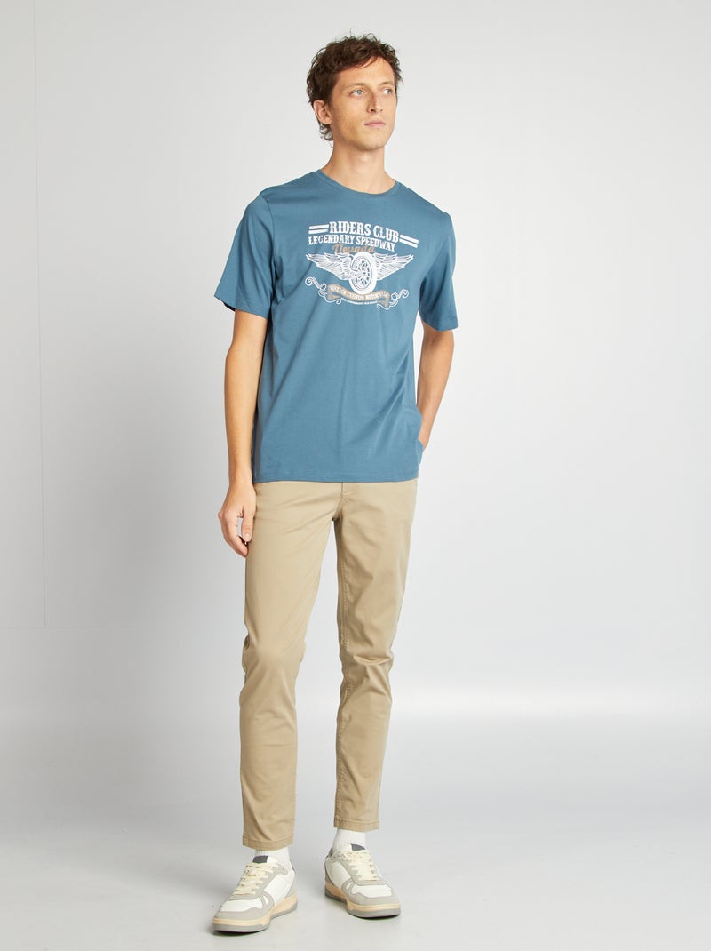 T-shirt stampa 'Produkt' BLU - Kiabi