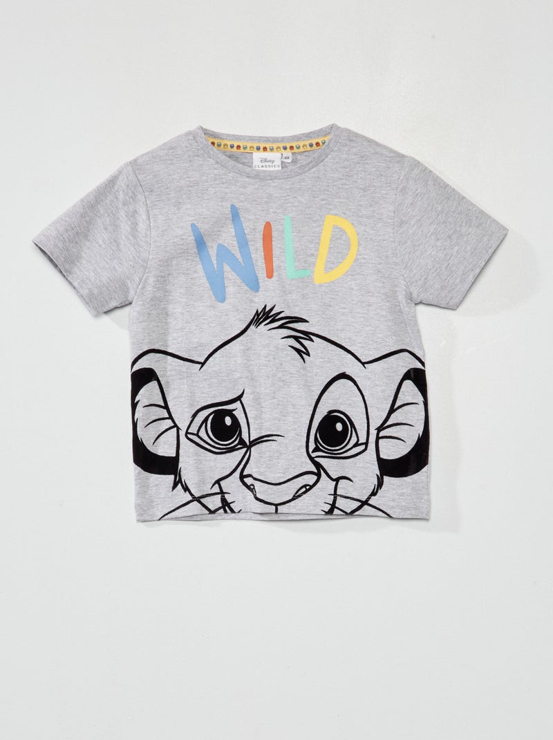 T-shirt stampa 'Simba'- grigio - Kiabi