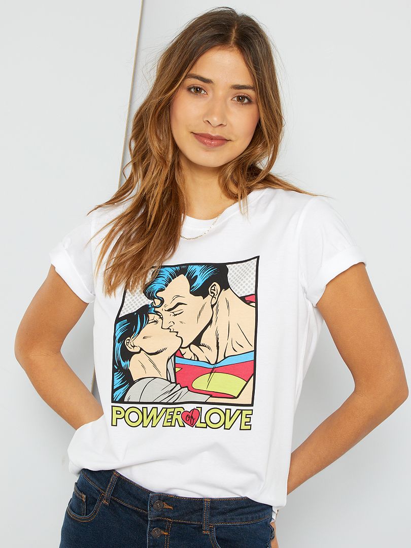 T-shirt stampa 'Superman' BIANCO - Kiabi