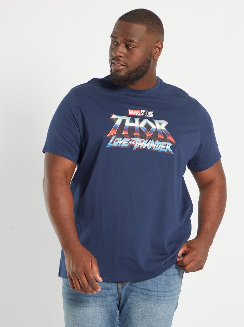 T-shirt stampa 'Thor, Love and thunder' BLU - Kiabi