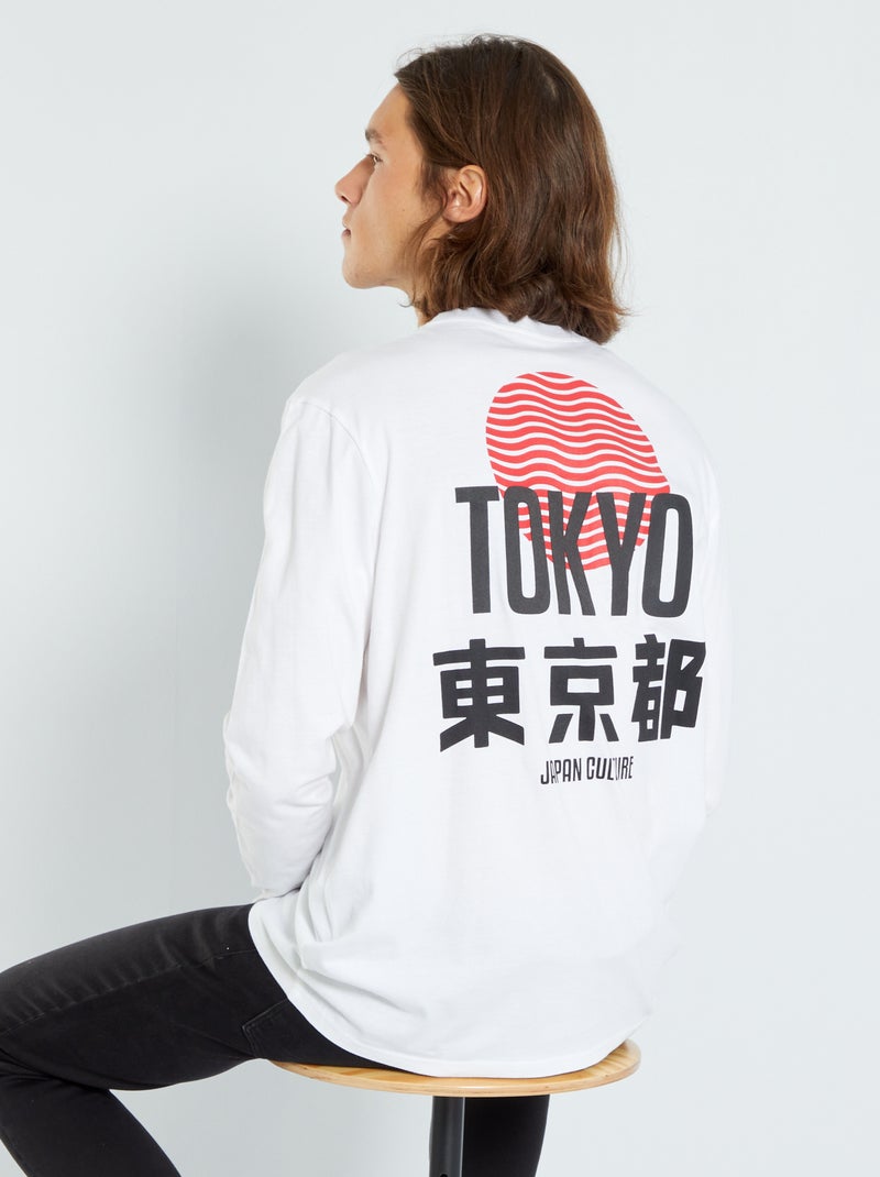 T-shirt stampa 'Tokyo' BIANCO - Kiabi